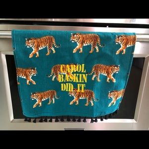 Tiger King Carol Baskin Did It Kitchen Towel